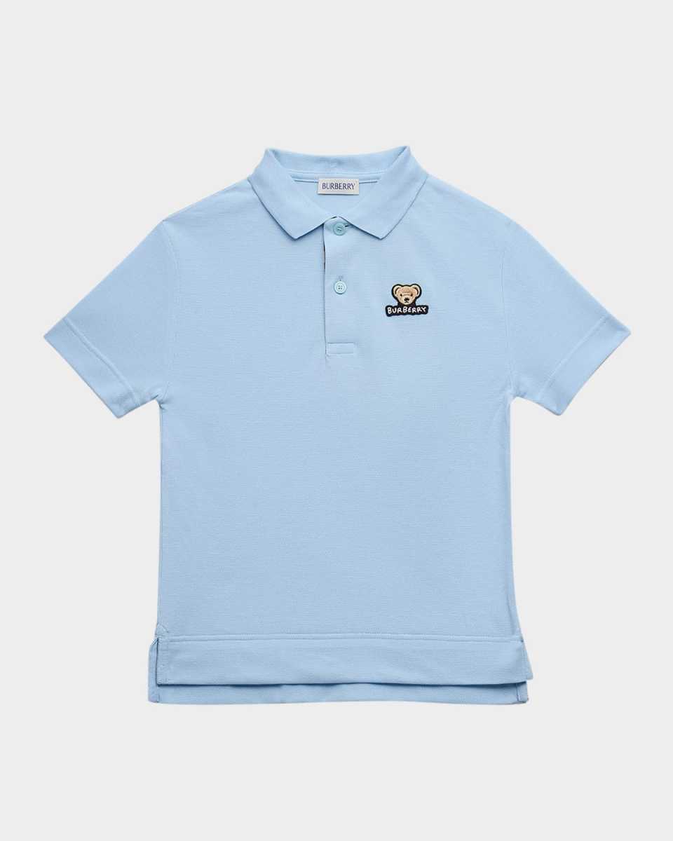 Boy's Johane Bear Check Short-Sleeve Polo Shirt, Size 3-1